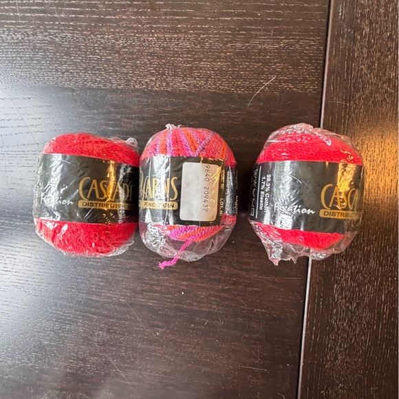 Cascade Yarns Other - Cascade Yarns Fixation NWT red and variegated bundle of three cotton yarn